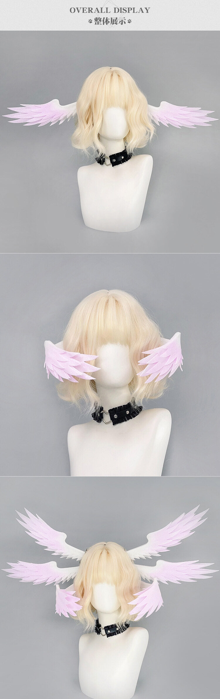 Azuiblc 崩壊スターレイル ロビン 髪飾り　28㎝　ヘアバンド ヘアアクセサリー 天使の羽ヘアバンド サンデー アクセサリー　萌えグッズ　飾り　髪飾り - Azuiblc