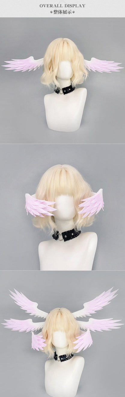 Azuiblc 崩壊スターレイル ロビン 髪飾り　28㎝　ヘアバンド ヘアアクセサリー 天使の羽ヘアバンド サンデー アクセサリー　萌えグッズ　飾り　髪飾り - Azuiblc
