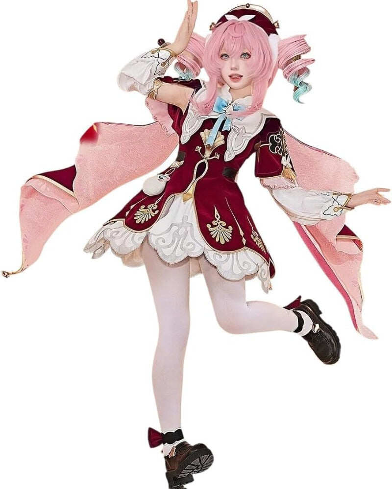 Azuiblc崩壊 スターレイル ヒアンシー コスプレ衣装コスチュームセット 金属アクセサリー 帽子付き シスターズ  cosplay - Azuiblc