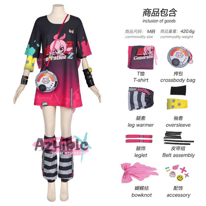 Azuiblc　NTE ネバエバ ハニア　コスプレ衣装　3dプリント印刷　イベント舞台　ハロウィン　ウィッグ追加対応