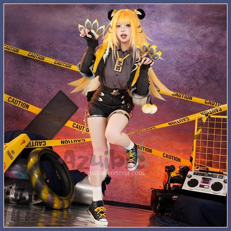 Azuiblc  ゼンレスゾーンゼロ  チー・フーフー 雲嶽山 コスプレ衣装　フーフー　可愛い　イベント　仮装　靴、爪別売り - Azuiblc