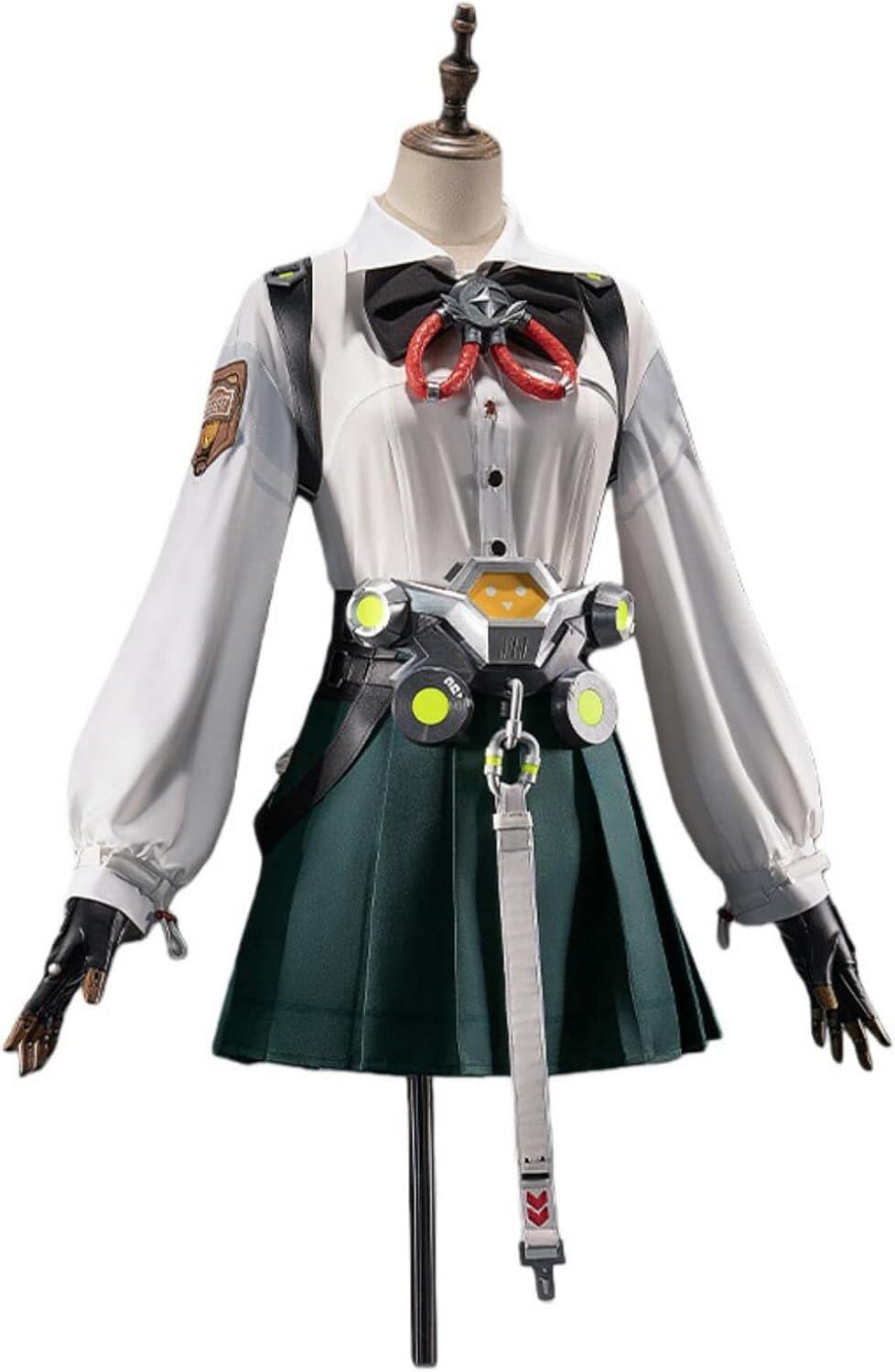 Azuiblcゼンゼロ アリス・タイムフィールド 　コスプレ衣装 ウサギ 剣士 セーラー服 JK 3D飾り コスチュームセット アニメ cosplay - Azuiblc