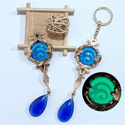 azuiblc 原神　 スカラマシュ 放浪者 神の目 　キーホルダー風 散兵 グッズ 合金 キーチェーン 観賞用 コスプレ 道具 小物 おしゃれ 人気 誕生日プレゼント ミニチュア インテリアAzd21 - Azuiblc