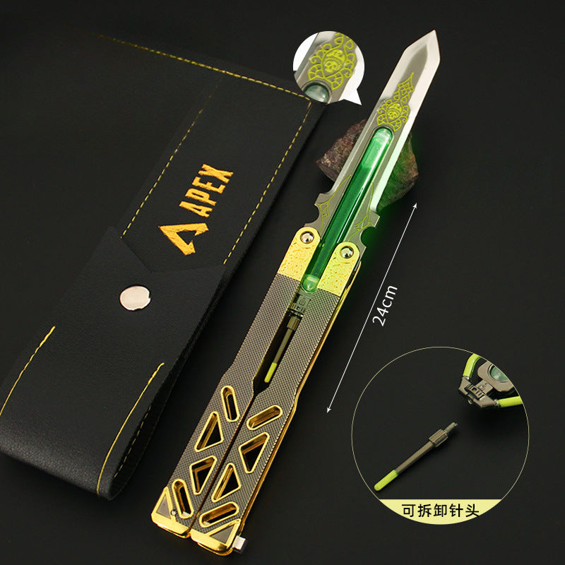 Azuiblc APEX エーペックスレジェンズ バタフライナイフ 24cm オクタン