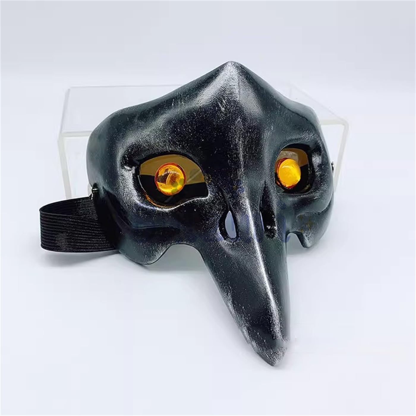 Azuiblc ツイステ コスプレ道具 学園長の仮面 ディア・クロウリー マスク カラス 鴉 飾り 装備 アクセサリー コスプレ アンティーク風 イベント グッズ 道具 小物 - Azuiblc