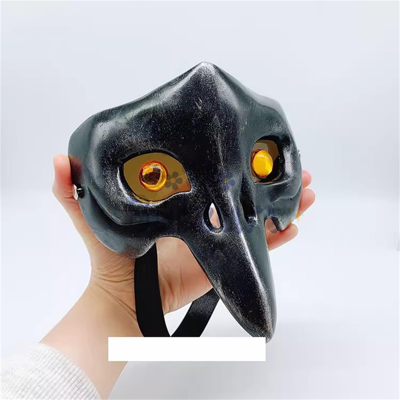 Azuiblc ツイステ コスプレ道具 学園長の仮面 ディア・クロウリー マスク カラス 鴉 飾り 装備 アクセサリー コスプレ アンティーク風 イベント グッズ 道具 小物 - Azuiblc