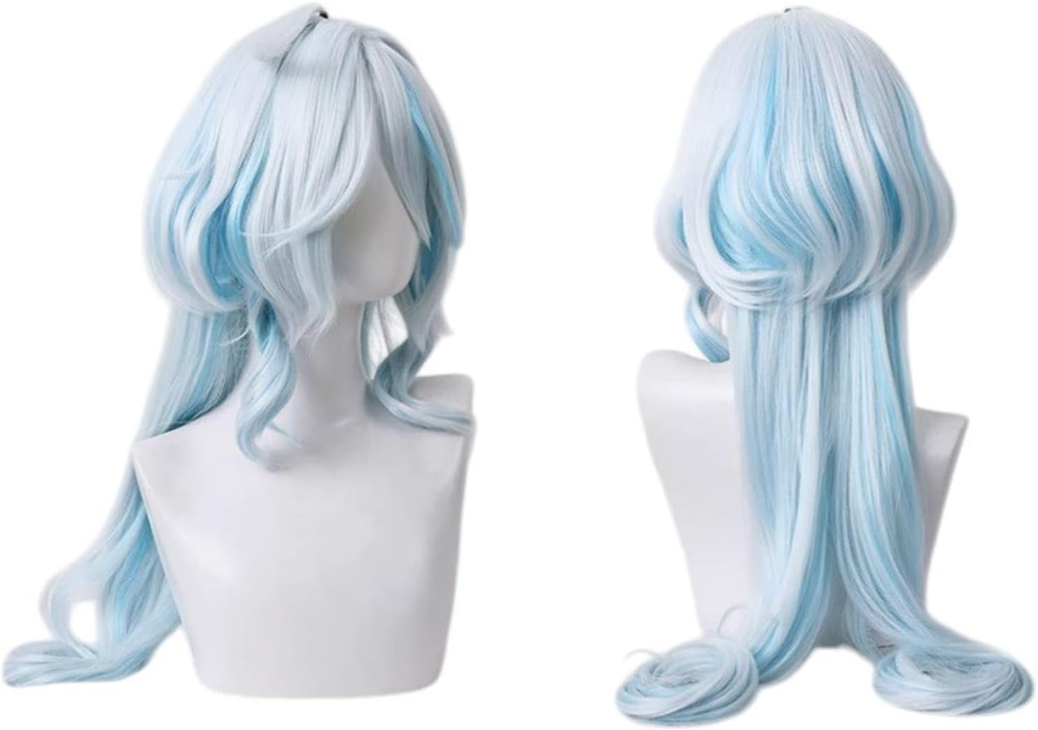 【Azuiblc】原神 放浪者 散兵 コスプレ ウィッグ 姫カット パープル 紫 グラデーション ネット付き 耐熱 おしゃれ グッズ アニメ かつら 鬘 WIG コスプレ道具 小物 - Azuiblc