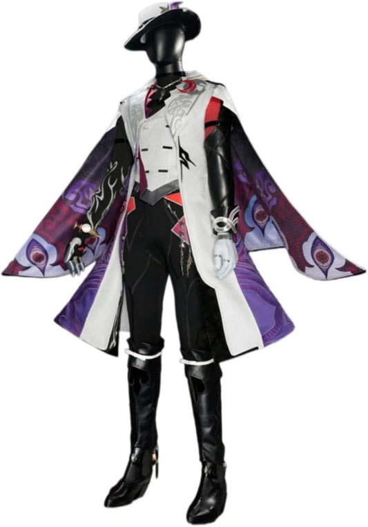 【Azuiblc】崩壊スターレイル 不死途 しなず コスプレ衣装 ハット 腿カバー付き 金属アクセサリー コスプレ スーツ コスチュームセット cosplay