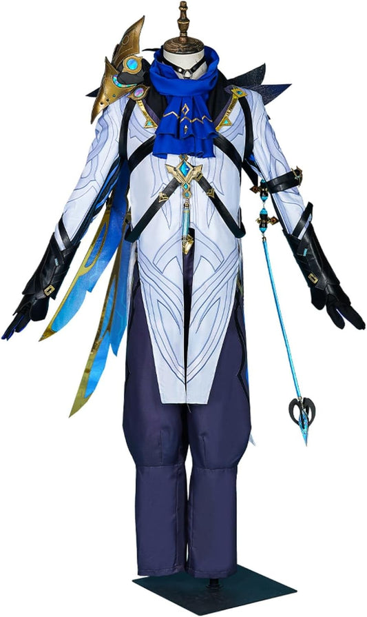 【Azuiblc】原神 博士 ドットーレ コスプレ 衣装 仮面付き 耳飾り付き コスチュームセット cosplay