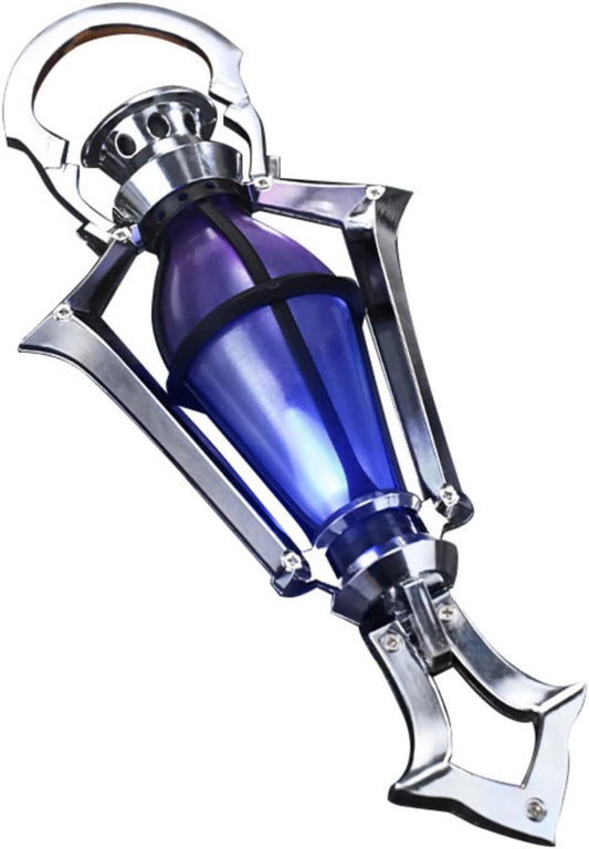 【Azuiblc】原神 フリンズ 光る ライト コスプレ 金属 27cm PLA 発光 青紫 ライトキーパー 武器 コスプレ道具 Cosplay コスプレ小物