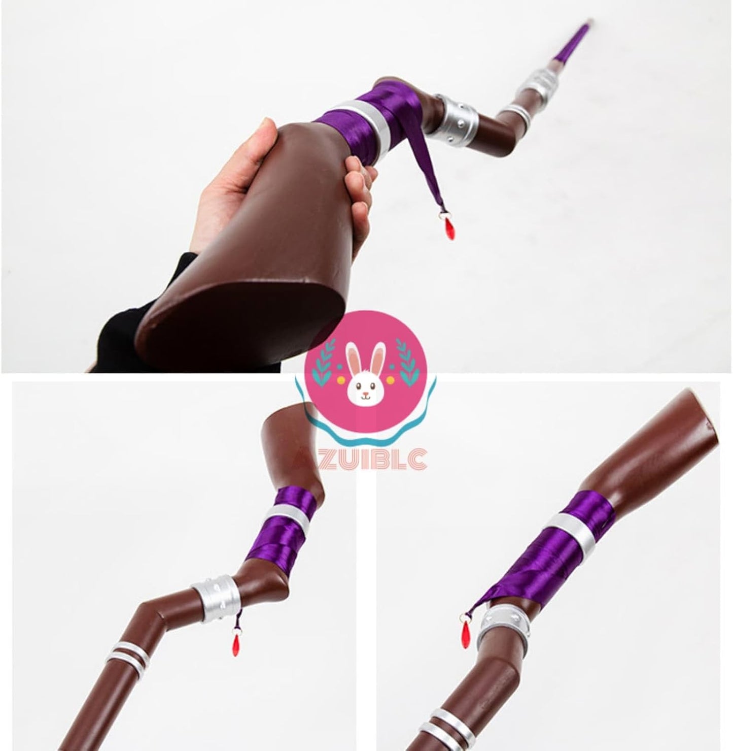 【Azuiblc】葬送のフリーレン フェルン 杖 魔法の杖 1：1再現 147cm 木製＋金属製 武器 2つ割り コスプレ道具 Cosplay 観賞 コレクション グッズ コスプレ小物