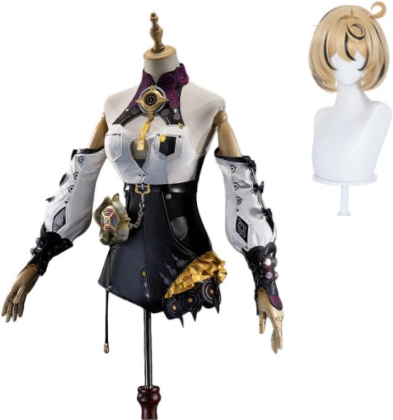 Azuiblc ゼンゼロ イドリー コスプレ衣装 ウィッグ付き 章魚娘 怪啖屋 コスプレ コスチュームセット - Azuiblc