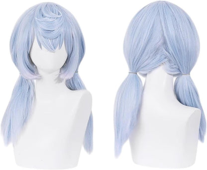 【Azuiblc】原神 放浪者 散兵 コスプレ ウィッグ 姫カット パープル 紫 グラデーション ネット付き 耐熱 おしゃれ グッズ アニメ かつら 鬘 WIG コスプレ道具 小物 - Azuiblc