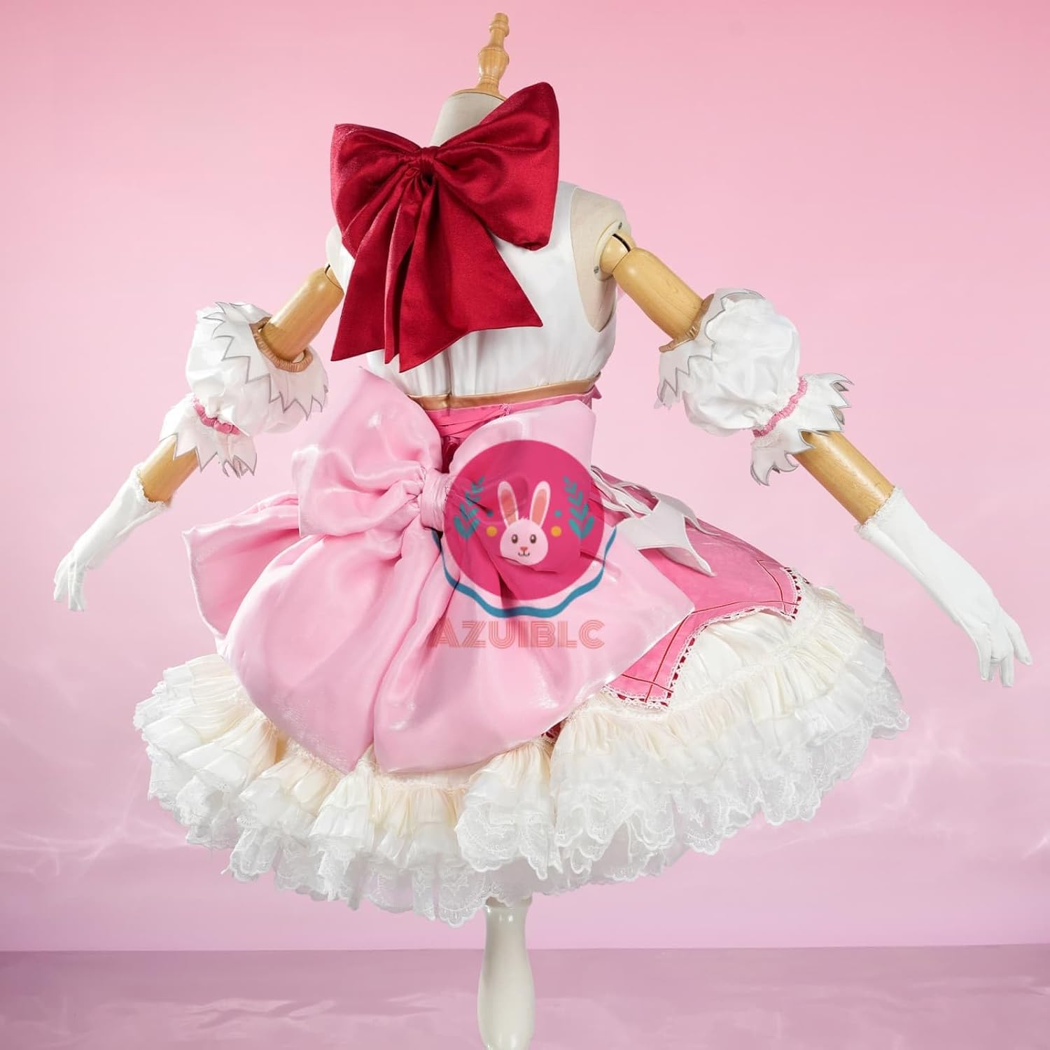 【Azuiblc】魔法少女まどか☆マギカ 鹿目まどか 劇場版 コスプレ 衣装 礼服　ワンピース　魔法少女 可愛い まどマギ　ピンク ロリータ コスチュームセット グッズ cosplay - Azuiblc