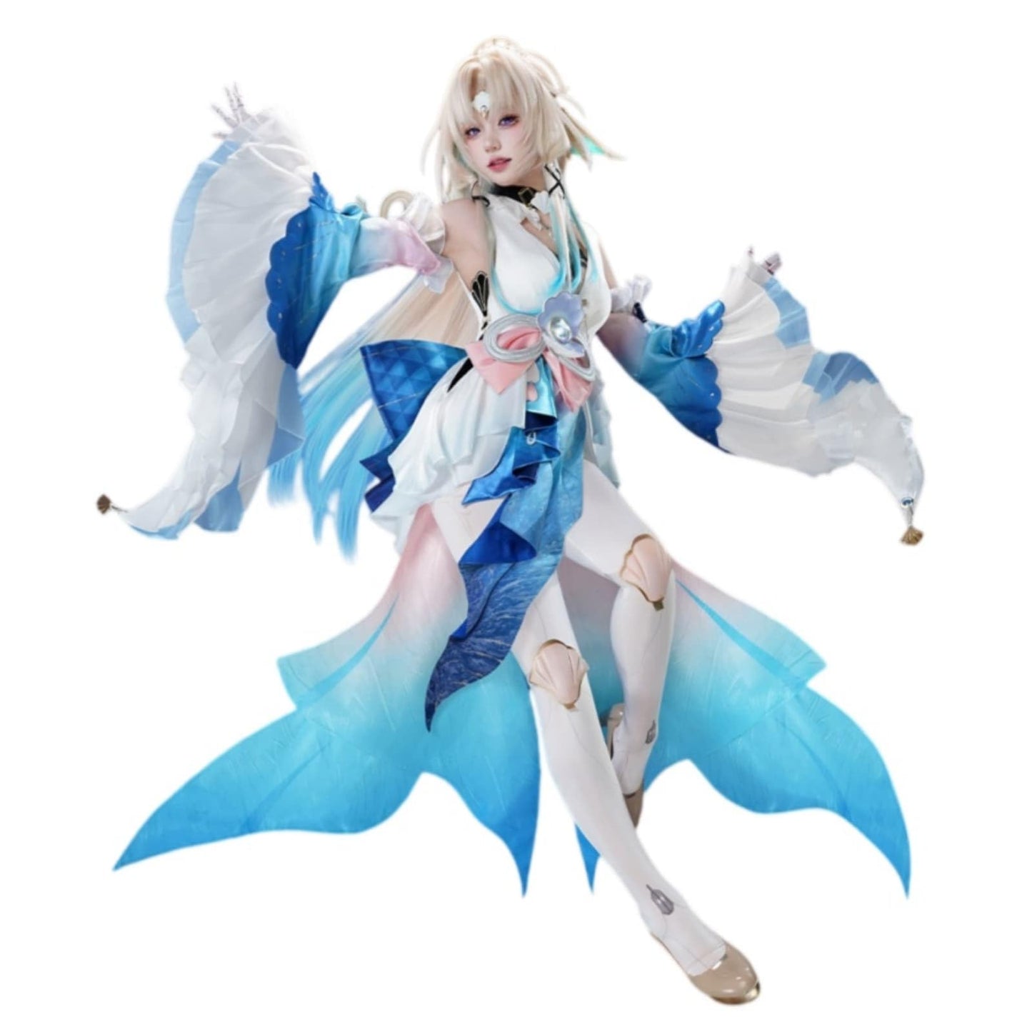 【Azuiblc】スターレイル パール 十の石心 コスプレ衣装 ストッキング付き 金属アクセサリー コスプレ ドレス 和服 コスチュームセット cosplay