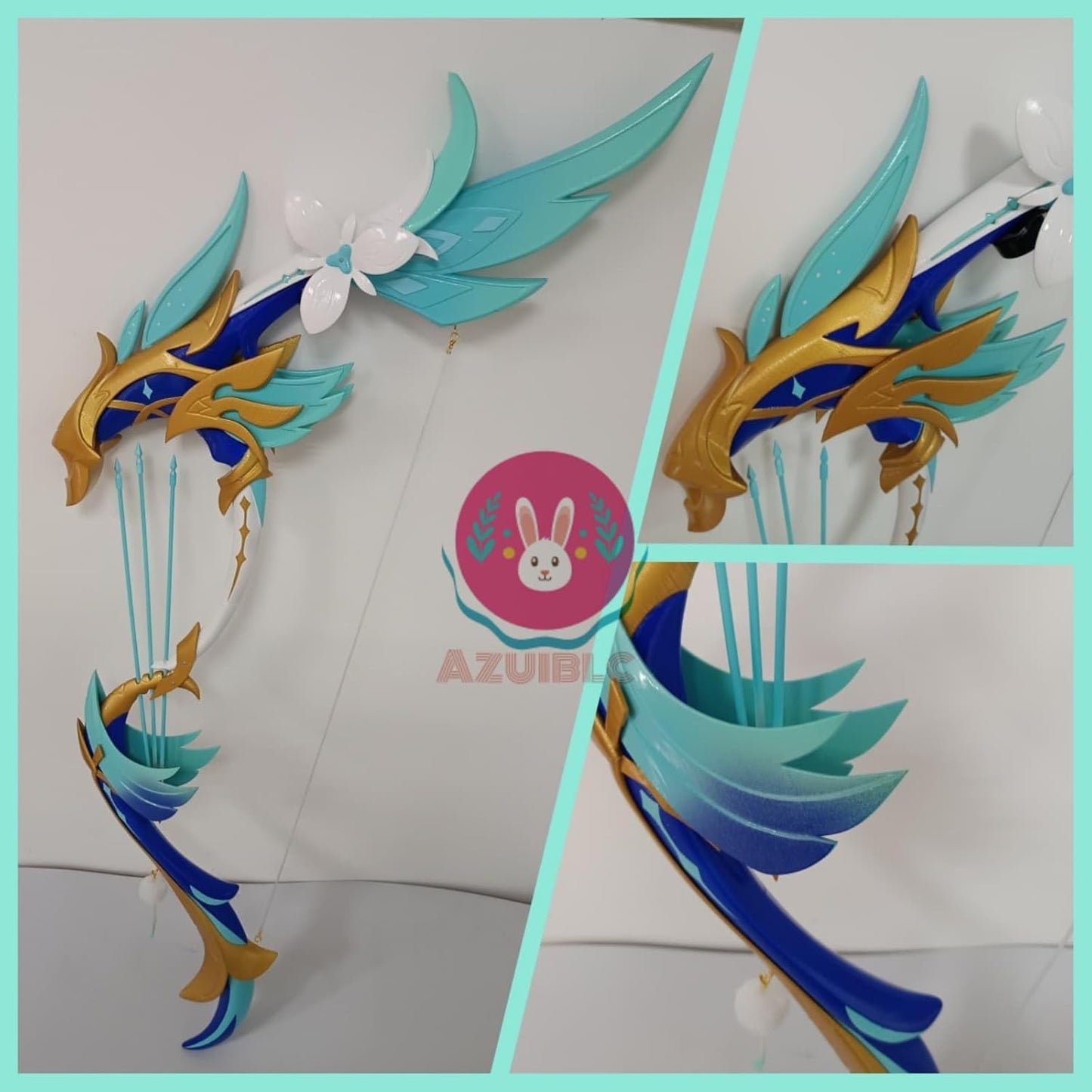 [Azuiblc] Genshin Impact: Dawn of the Dead - 110cm Glowing Arrow (Venti) - PVC Bow and Arrow - Cosplay Prop 
