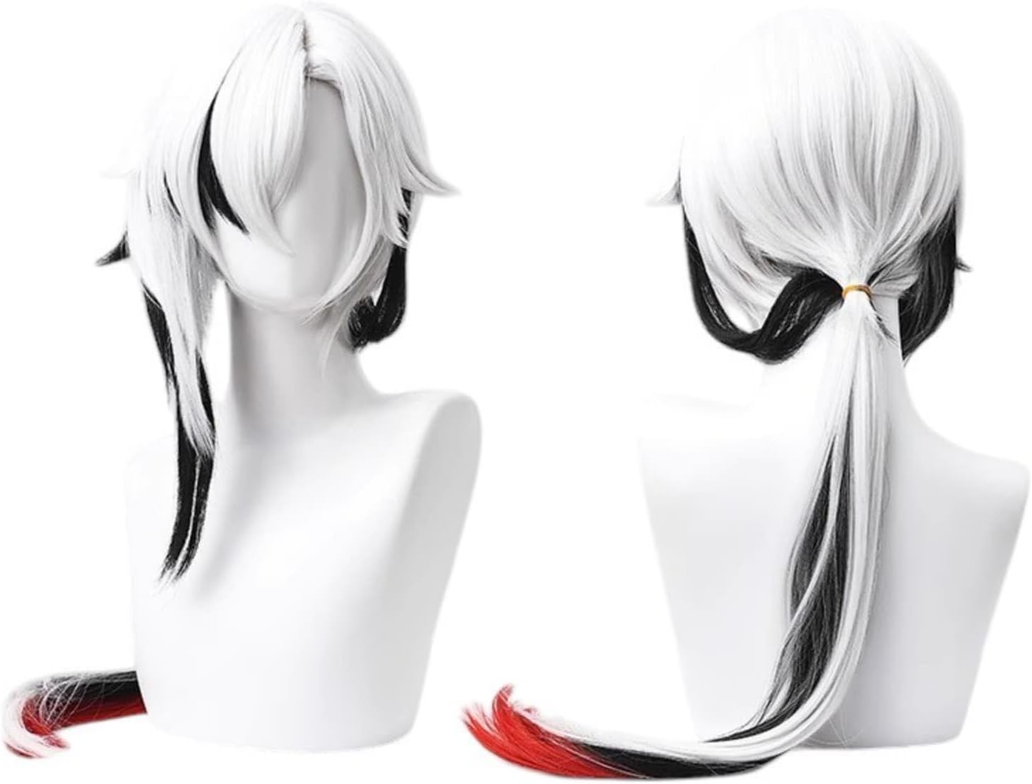 【Azuiblc】原神 放浪者 散兵 コスプレ ウィッグ 姫カット パープル 紫 グラデーション ネット付き 耐熱 おしゃれ グッズ アニメ かつら 鬘 WIG コスプレ道具 小物 - Azuiblc