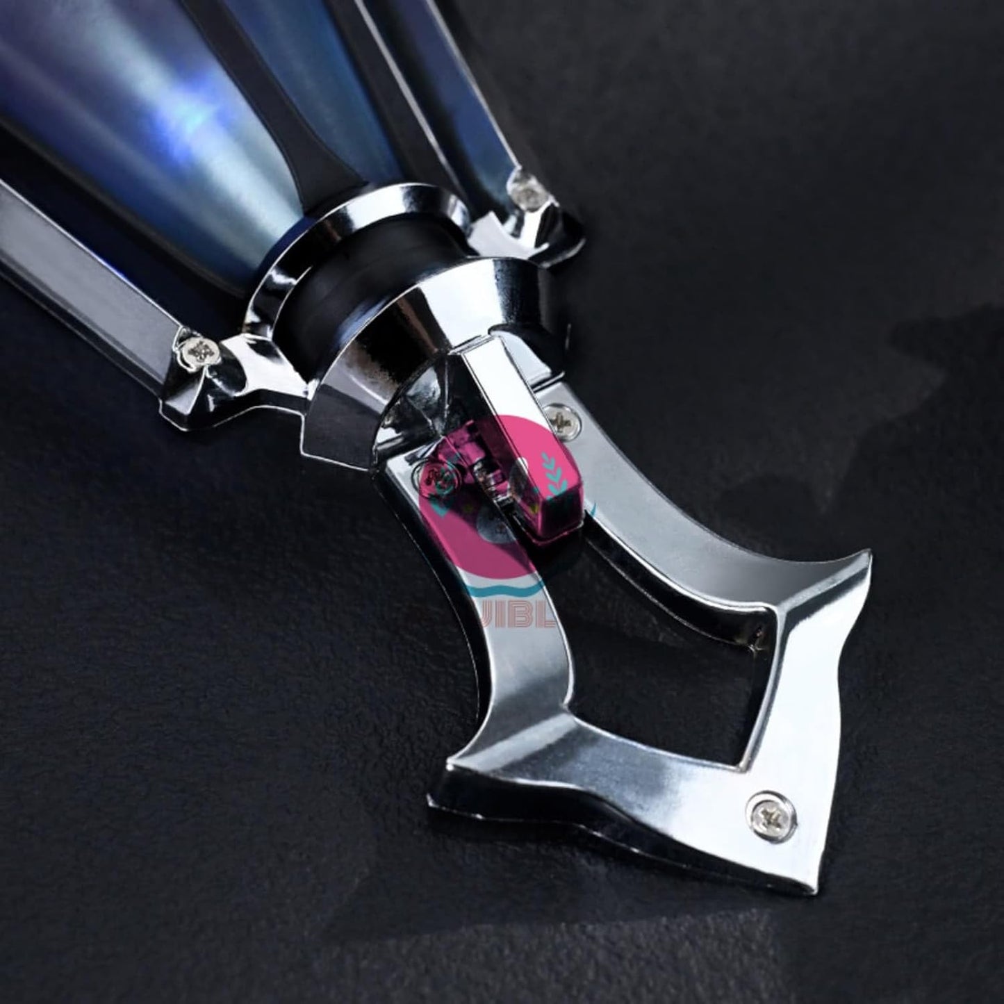 【Azuiblc】原神 フリンズ 光る ライト コスプレ 金属 27cm PLA 発光 青紫 ライトキーパー 武器 コスプレ道具 Cosplay コスプレ小物