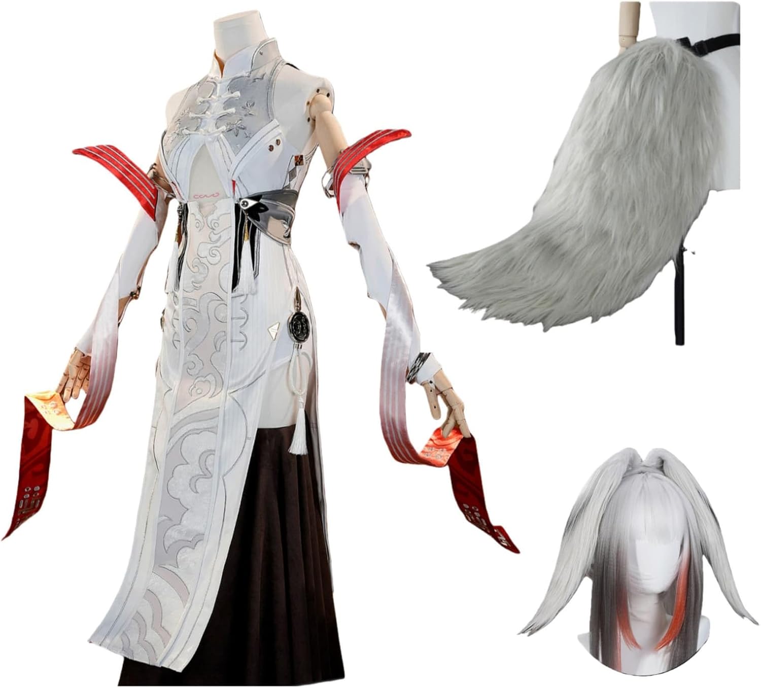 【Azuiblc】ゼンゼロ 葉瞬光 コスプレ 衣装 靴カバー付き 金属アクセサリー チャイナドレス チャイナ服 コスチュームセット ゼンレスゾーンゼロ cosplay - Azuiblc