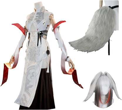 【Azuiblc】ゼンゼロ 葉瞬光 コスプレ 衣装 靴カバー付き 金属アクセサリー チャイナドレス チャイナ服 コスチュームセット ゼンレスゾーンゼロ cosplay - Azuiblc