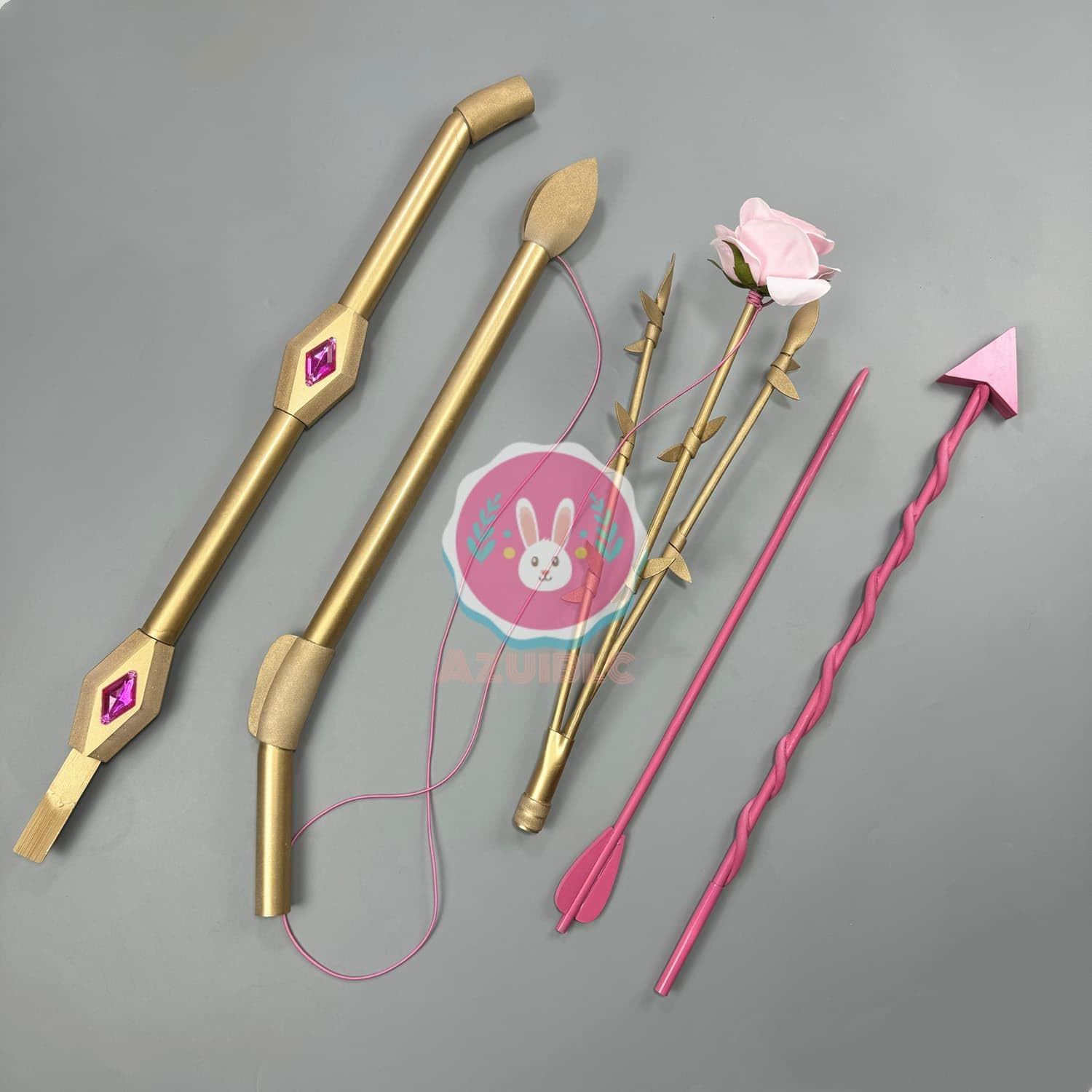 【Azuiblc】魔法少女まどか☆マギカ 鹿目まどか コスプレ 武器 弓矢 158cm PLA製 剣 刀 魔法少女 コスプレ道具 Cosplay 道具 コレクション グッズ コスプレ小物 - Azuiblc