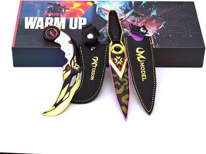 Azuiblc  ヴァロラント ミニチュア 　22cm 17cm ジェット セージ 合金 未開刃 レプリカ フィギュア ソード 剣 欧米風 西洋剣 ミニ武器 片手剣 工芸品 インテリア装備品 おみやげ - Azuiblc