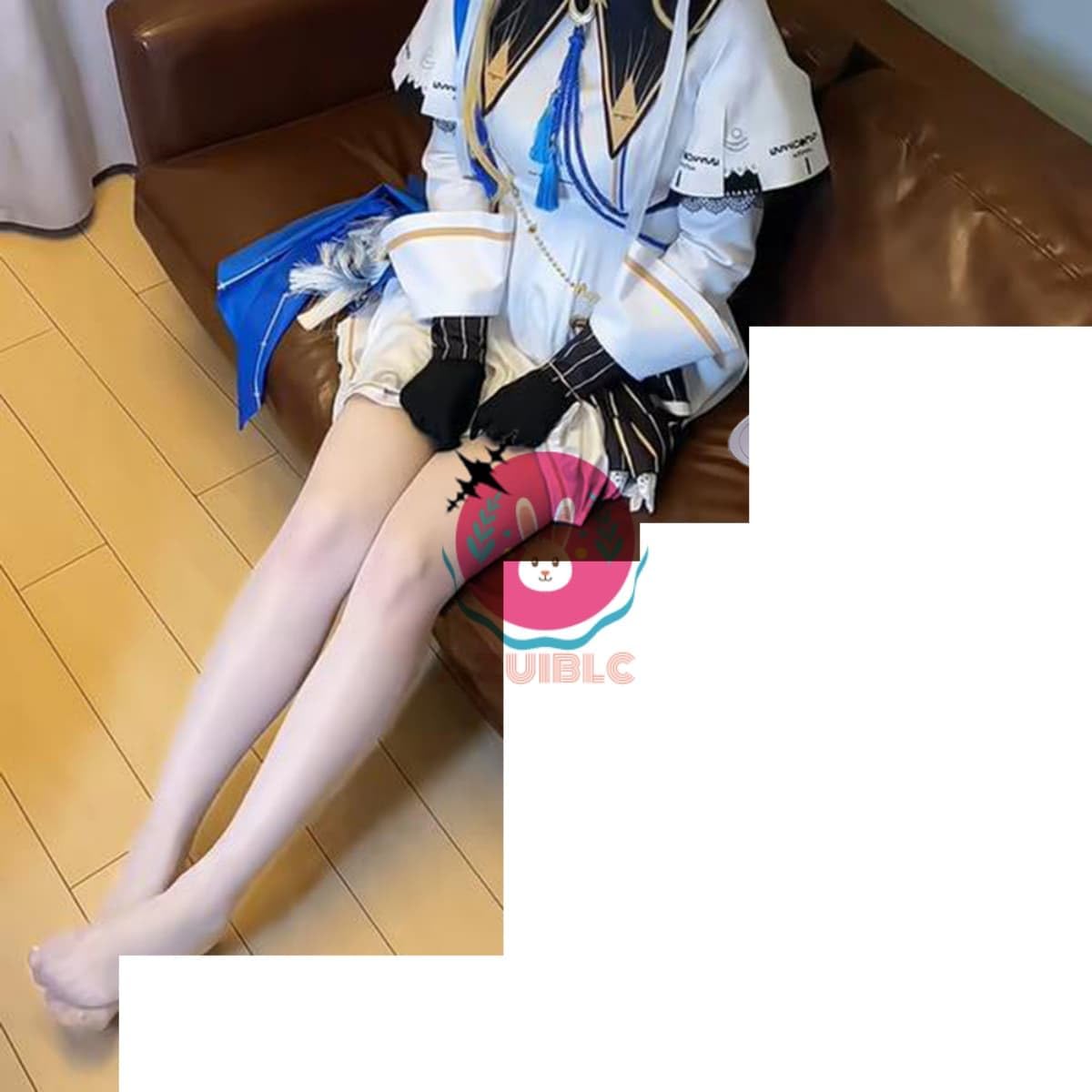 Azuiblc　原神　シグウィン パンティストッキング タイツ ストッキング 白 コスプレ小物 コスプレ グッズ 道具 小物 厚手 JK ロリータ 夏 アニメ 女の子 - Azuiblc