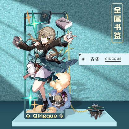 Azuiblc 崩壊スターレイル 　アナイクス　栞　9cm　キャストリス　ヒアンシー　サフェル　金属製　おもちゃ　萌えグッズ - Azuiblc