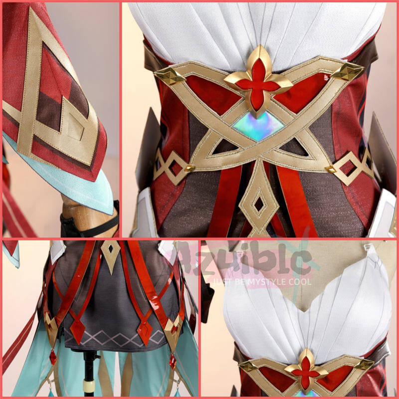 Azuiblc 原神 アリス  コスプレ衣装 魔女　魔女会・コードA　コスチューム ハロウィン　ナドクライ編　仮装　ワンピース　帽子付き　3d樹脂パーツ - Azuiblc