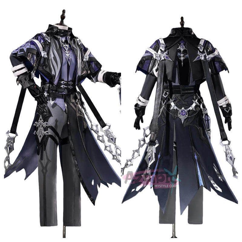 Azuiblc 原神　 Flins フリンズ　コスプレ衣装  ナドクライ　学園祭　イベント　ライトキーパー　ウィッグ+シューズ+武器追加可能　Halloween　cosplay - Azuiblc