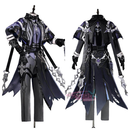 Azuiblc 原神　 Flins フリンズ　コスプレ衣装  ナドクライ　学園祭　イベント　ライトキーパー　ウィッグ+シューズ+武器追加可能　Halloween　cosplay - Azuiblc