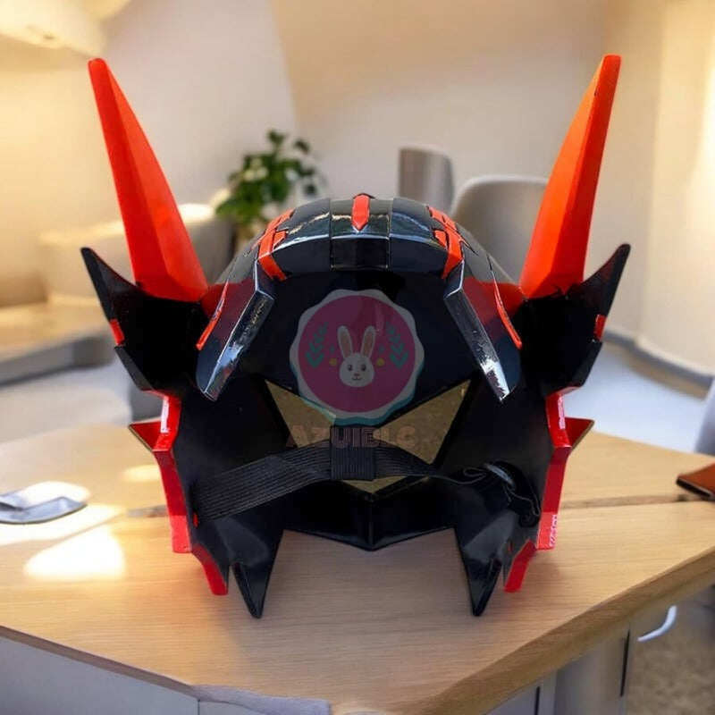 Azuiblc　原神 マーヴィカ ヘルメット コスプレ道具 仮面 お面 炎神 武器 樹脂製 おしゃれ コスプレ道具 Cosplay 道具 - Azuiblc