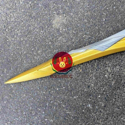 Azuiblc 崩壊スターレイル ファイノン 剣 PU製110cm 金銀塗装 立体造型 コスプレ武器 武器 PU製 武器 コスプレ道具 - Azuiblc
