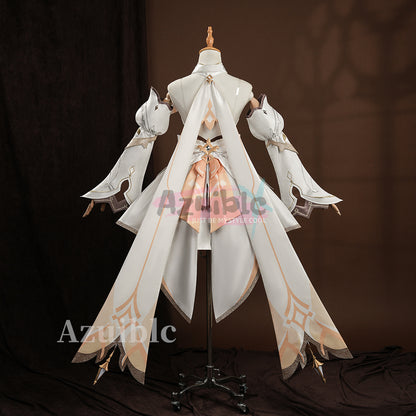 Azuiblc　原神 　蛍 新たなる天地 コスプレ衣装　ドレス　ワンピース　可愛い　仮装　発光可能　イベント　舞台服　3d樹脂パーツ