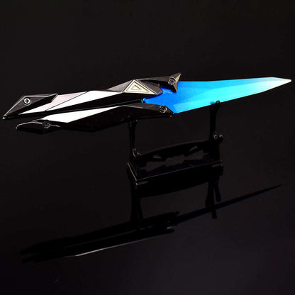 Azuiblc ヴァロラント　シンギュラリティー バタフライナイフ　22cm　ミニチュア　工芸品　合金製　VALORANT　武器　ダイキャスト製　アクセサリー - Azuiblc