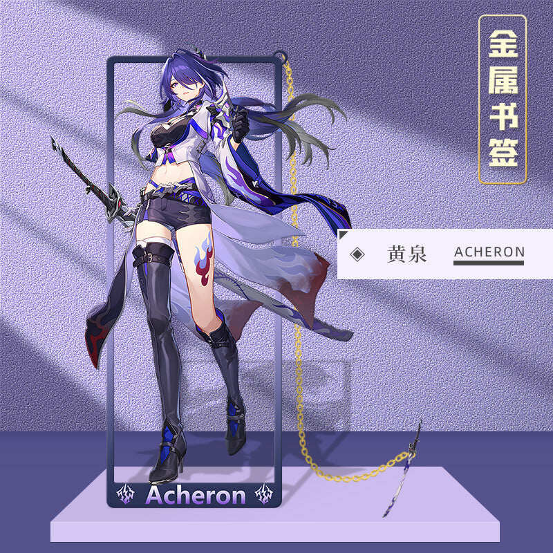 Azuiblc 崩壊スターレイル 　アナイクス　栞　9cm　キャストリス　ヒアンシー　サフェル　金属製　おもちゃ　萌えグッズ - Azuiblc