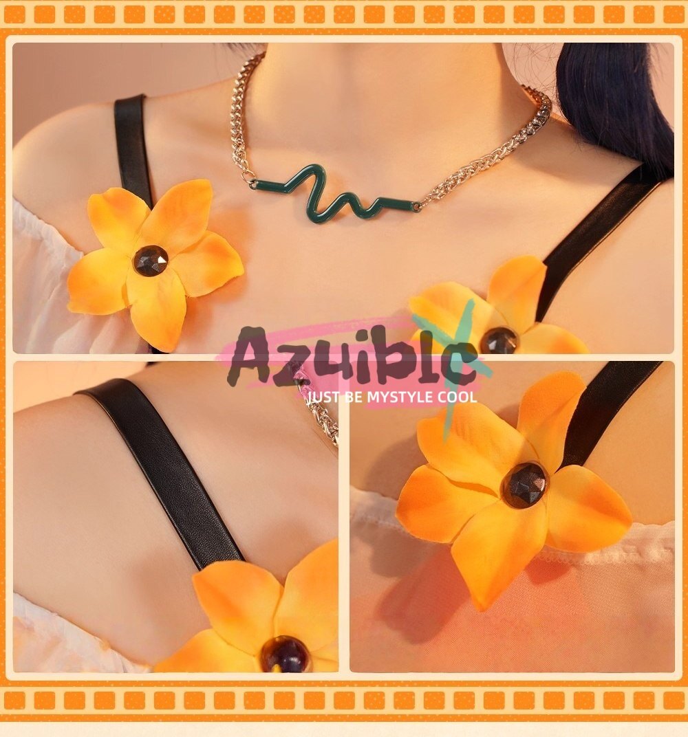 Azuiblc ゼンゼロ リン 夏色ブルースカイ 水着 コスチュームセット コスプレ衣装   おしゃれ グッズ おしゃれ アニメ cosplay - Azuiblc