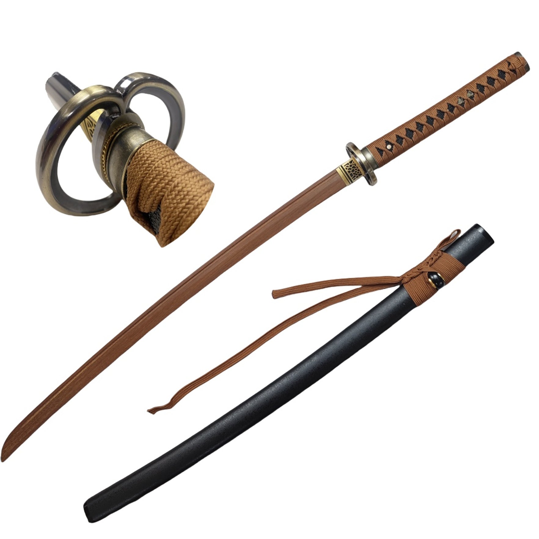 Azuiblc るろうに剣心-明治剣客浪漫譚- 日本風 装飾品　緋村剣心逆刃刀　103cm 汎用刀　仕上げ模造刀　レプリカ　和風　コスプレ道具 唐風　模造刀　木刃　樹脂刃　工芸品　武士刀　サムライ　ソード　ハロウィン - Azuiblc