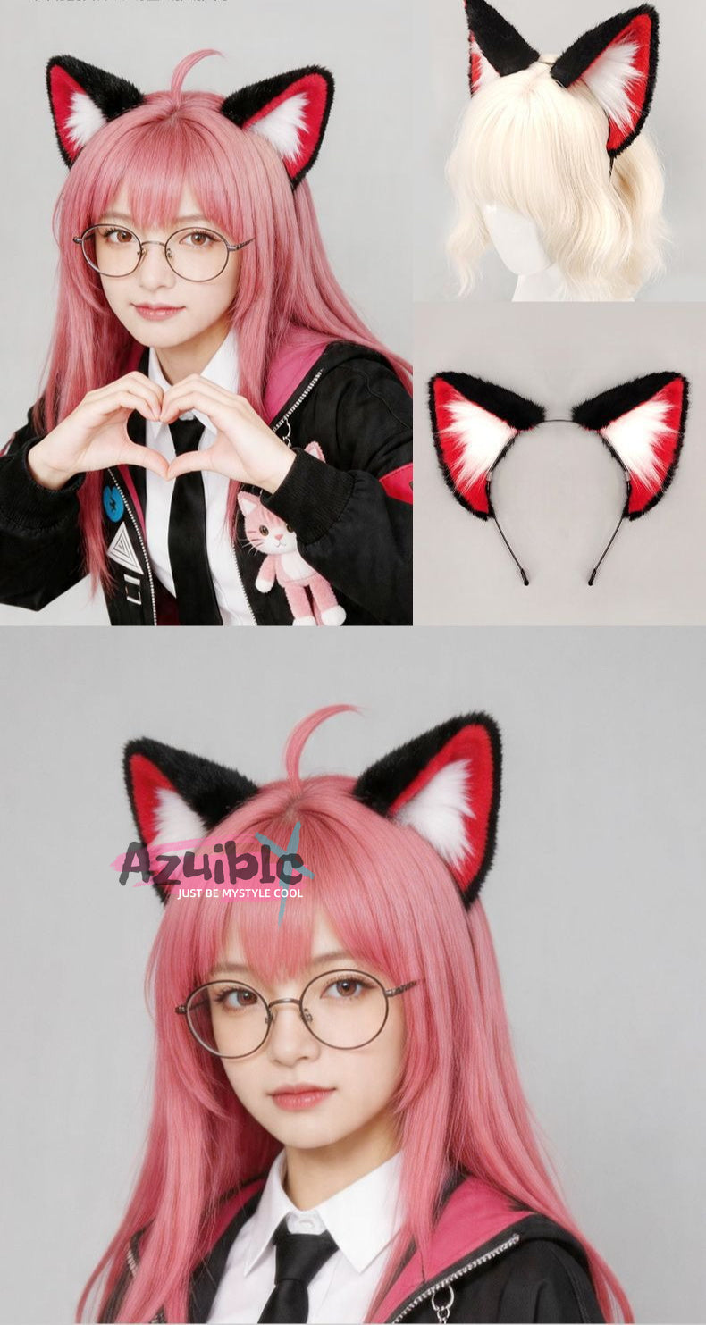 Azuiblc　NTE　ナナリ　コスプレ道具　髪飾　ミント　アクセサリー　ヘアアクセサリー　尻尾 ネバエバ