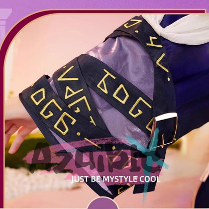 Azuiblc  崩壊スターレイル キュレネ　コスプレ衣装　Cyrene　コスチューム　金属製パーツ　イベント　紫色Azf016 - Azuiblc