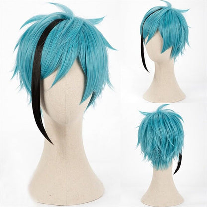 Azuiblc　ツイステッドワンダーランド　フロイド・リーチ　 コスプレ ウィッグ　ツイステ ウィッグオクタヴィネル寮　 かつら 鬘 WIG コスプレ道具　リトルマーメイド - Azuiblc