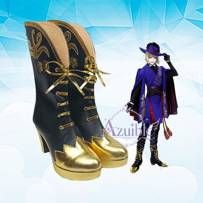 Azuiblc ツイステ ヴィル・シェーンハイト Vil Schoenheit コスプレ靴｜厚底・オーダーメイド