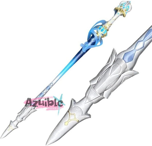 Azuiblc 原神  静水流転の輝き 片手剣 フリーナ 水神 100CM 武器 PU製 剣 刀 武器 コスプレ道具 Cosplay 道具 コスプレグッズ コレクション グッズ コスプレ小物 cosplayAzd19 Azuiblc