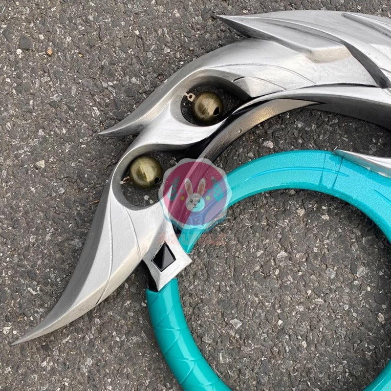 Azuiblc　原神 ランヤン(藍硯) 戦輪 40CM 武器 PU製 刀 武器 コスプレ道具 Cosplay 道具 - Azuiblc