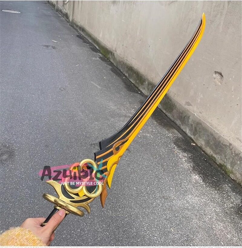 Azuiblc 原神  静水流転の輝き 片手剣 フリーナ 水神 100CM 武器 PU製 剣 刀 武器 コスプレ道具 Cosplay 道具 コスプレグッズ コレクション グッズ コスプレ小物 cosplayAzd19 - Azuiblc