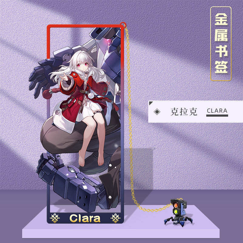 Azuiblc 崩壊スターレイル 　アナイクス　栞　9cm　キャストリス　ヒアンシー　サフェル　金属製　おもちゃ　萌えグッズ - Azuiblc