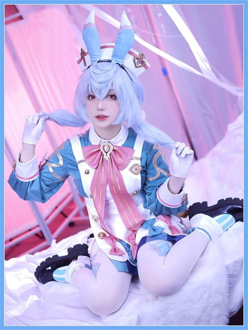 Azuiblc 原神コスプレ衣装  リネット フレミネ シグウィン フリーナ コスチュームセット 3D樹脂アクセサリー グッズ げんしん おしゃれ アニメ cosplay 変装 仮装 撮影 祭り ハロウィン クリスマス イベント - Azuiblc