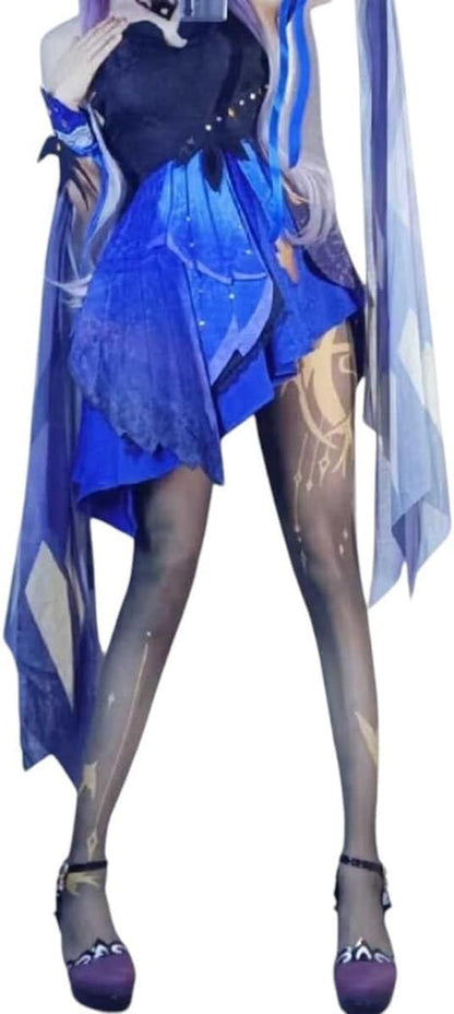 Azuiblc　原神　シグウィン パンティストッキング タイツ ストッキング 白 コスプレ小物 コスプレ グッズ 道具 小物 厚手 JK ロリータ 夏 アニメ 女の子 - Azuiblc