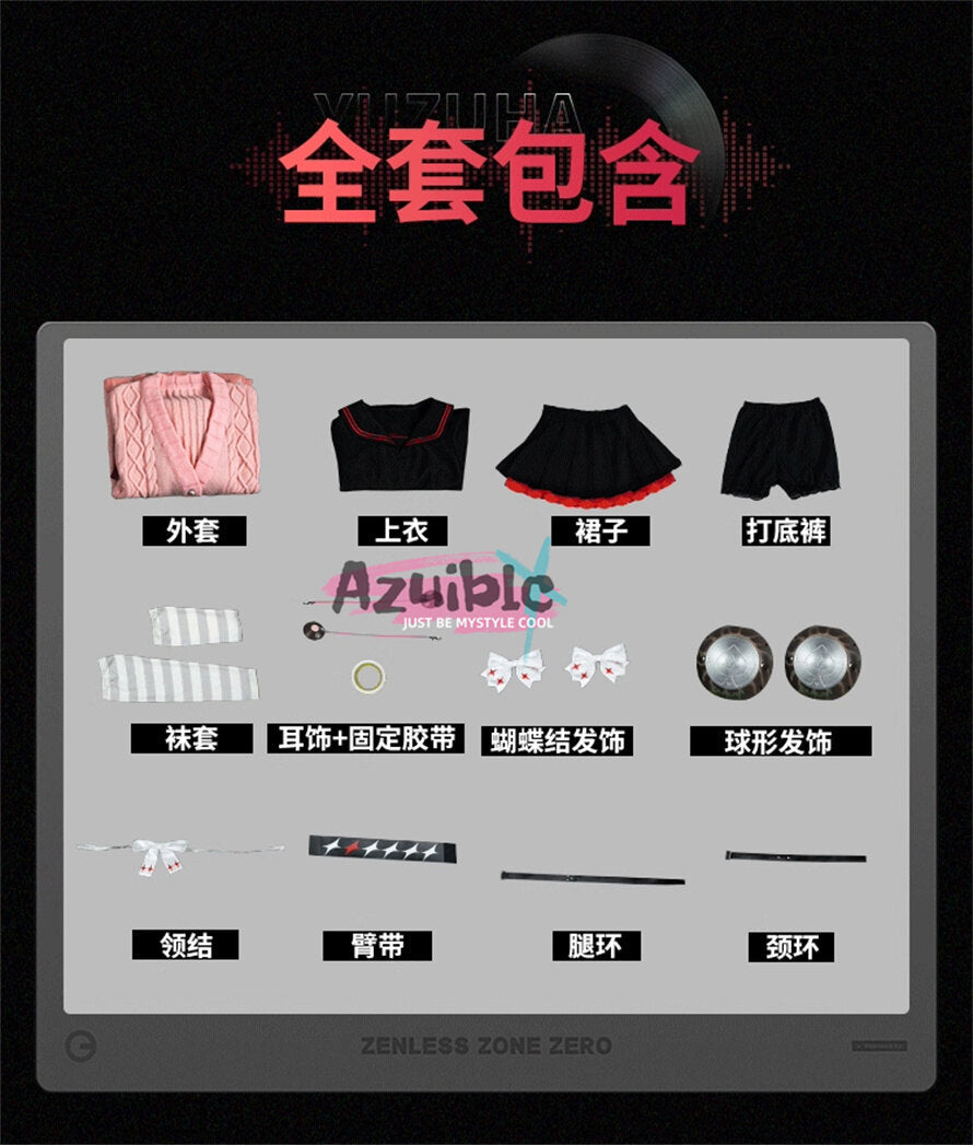 在庫は完売しました Azuiblc ゼンレスゾーンゼロ 浮波柚葉 コスプレ衣装 Ukinami Yuzuha　かまちー ぬいぐるみ  リュックサック コスプレ道具　高精度再現  送料無料 イベント Azuiblc