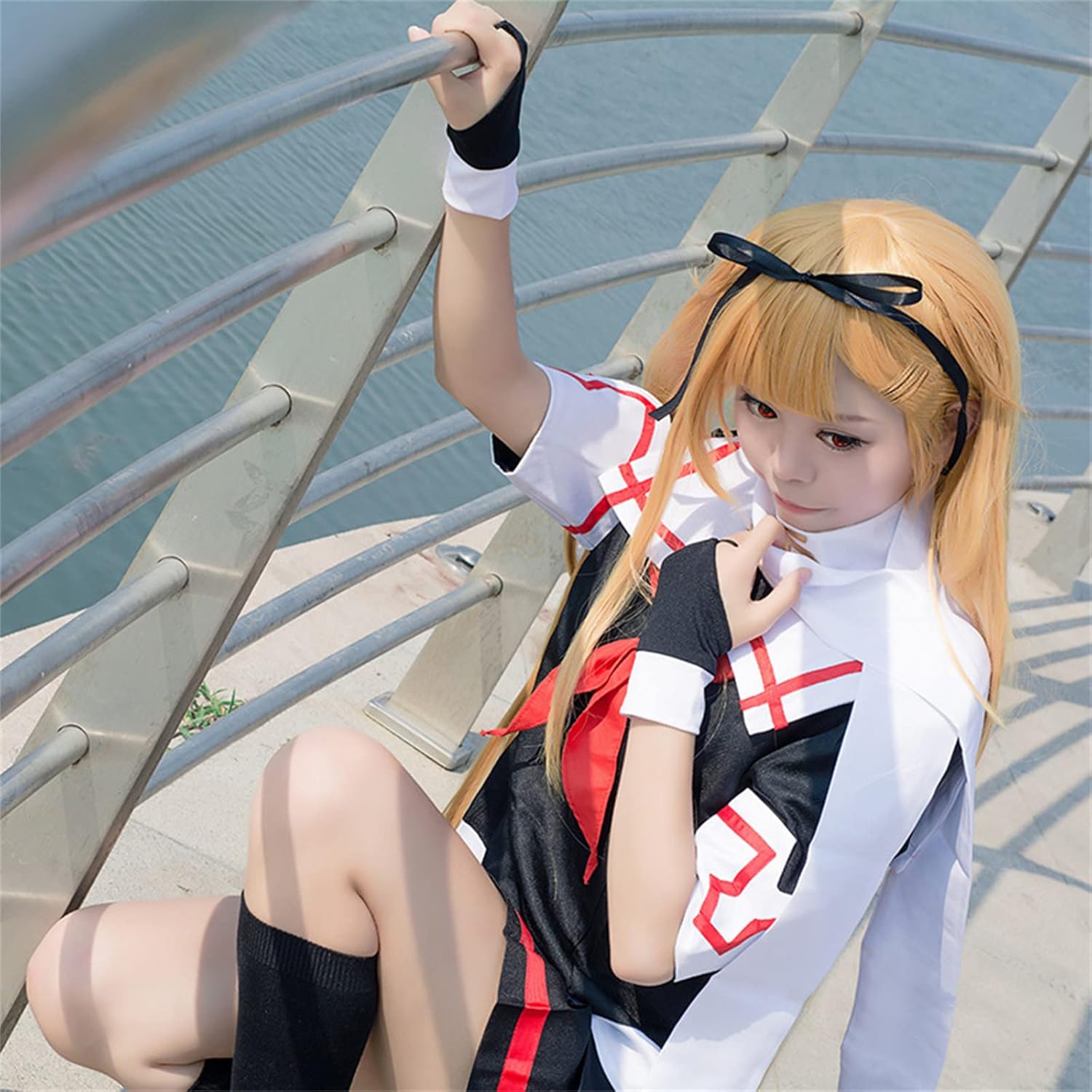 Azuiblc 艦これ 島風 しまかぜ 夕立 コスプレ衣装 コスチュームセット 駆逐艦 セーラー服 グッズ 日常服 演出服 舞台装 - Azuiblc